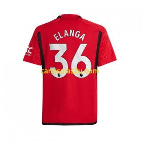 Camisolas de futebol Manchester United Anthony Elanga 36 Equipamento Principal 2023/24 Manga Curta